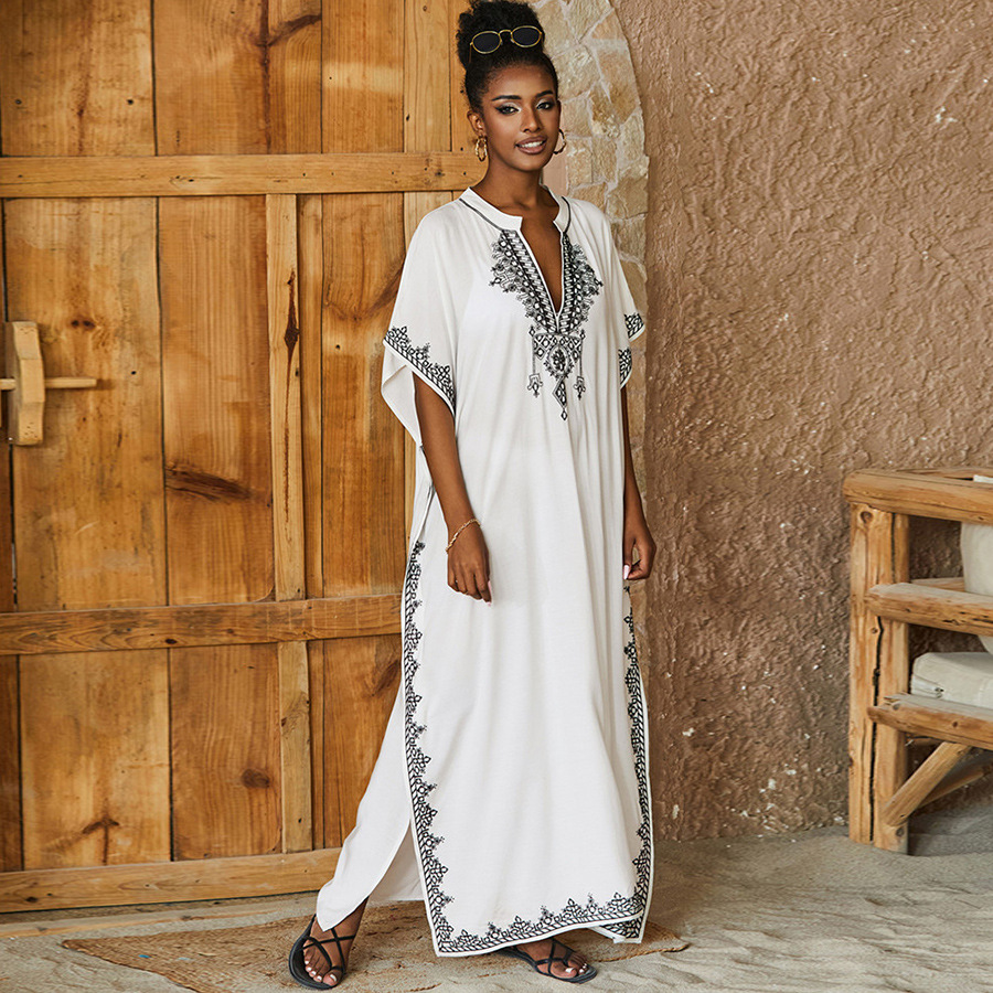 ชุด Kaftan ชุดว่ายน้ําสําหรับส - Cover Up Kaftan บทวิจารณ์และราคา