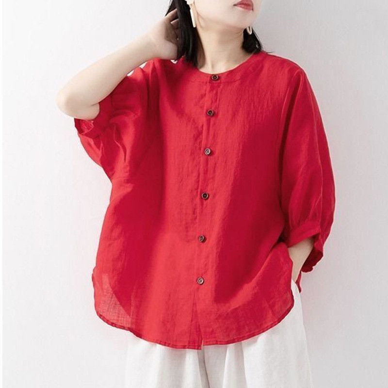 เสื้อเชิ้ตผ้าฝ้ายและผ้าลินินสำ - Blouse Off Shoulder บทวิจารณ์และราคา