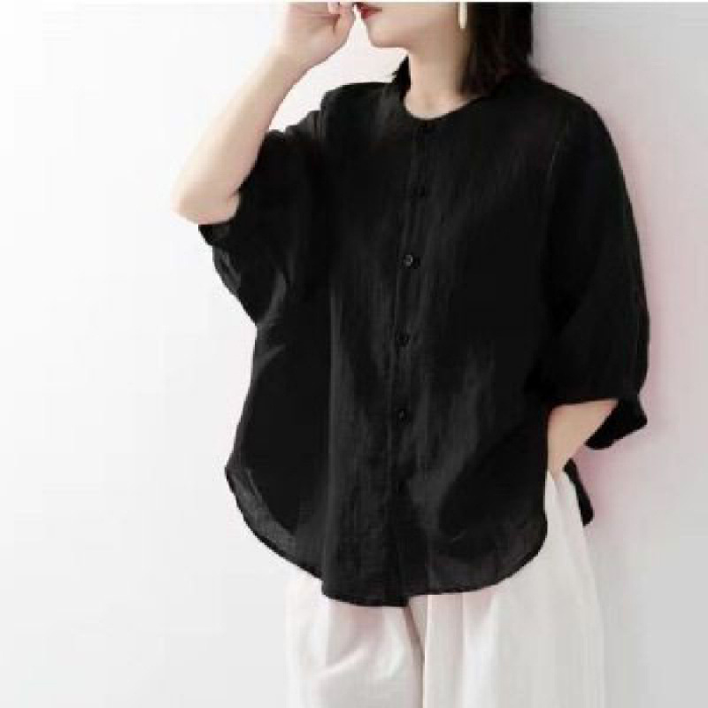 เสื้อเชิ้ตผ้าฝ้ายและผ้าลินินสำ - Blouse Off Shoulder บทวิจารณ์และราคา